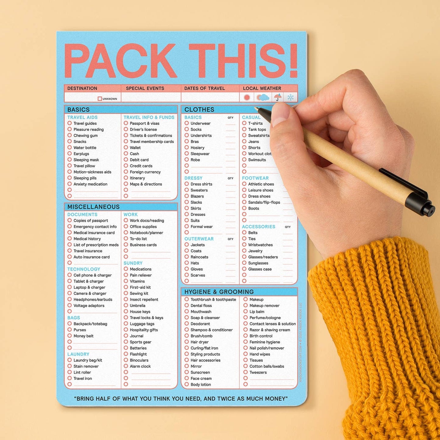 Pack This Pad