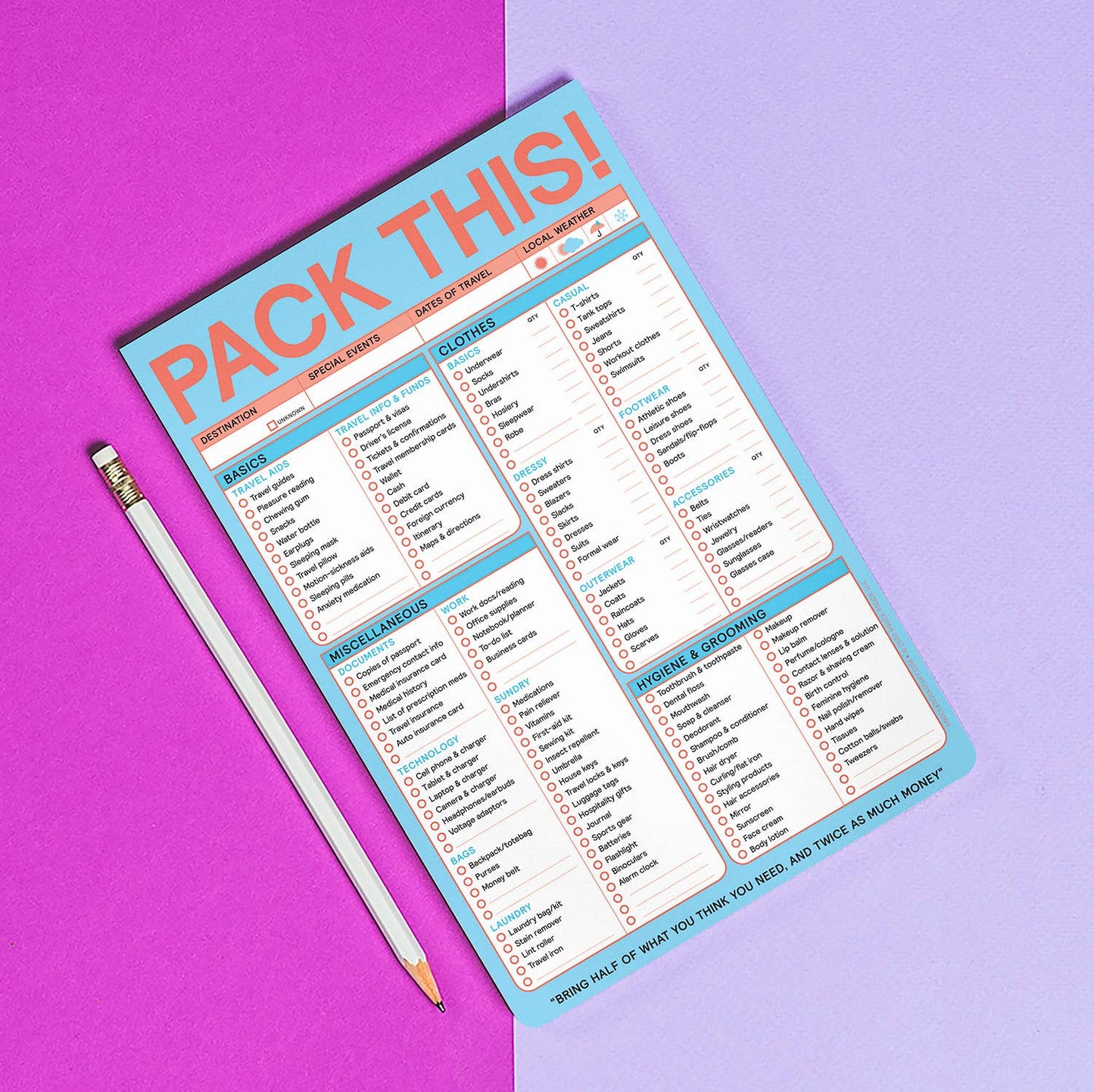 Pack This Pad