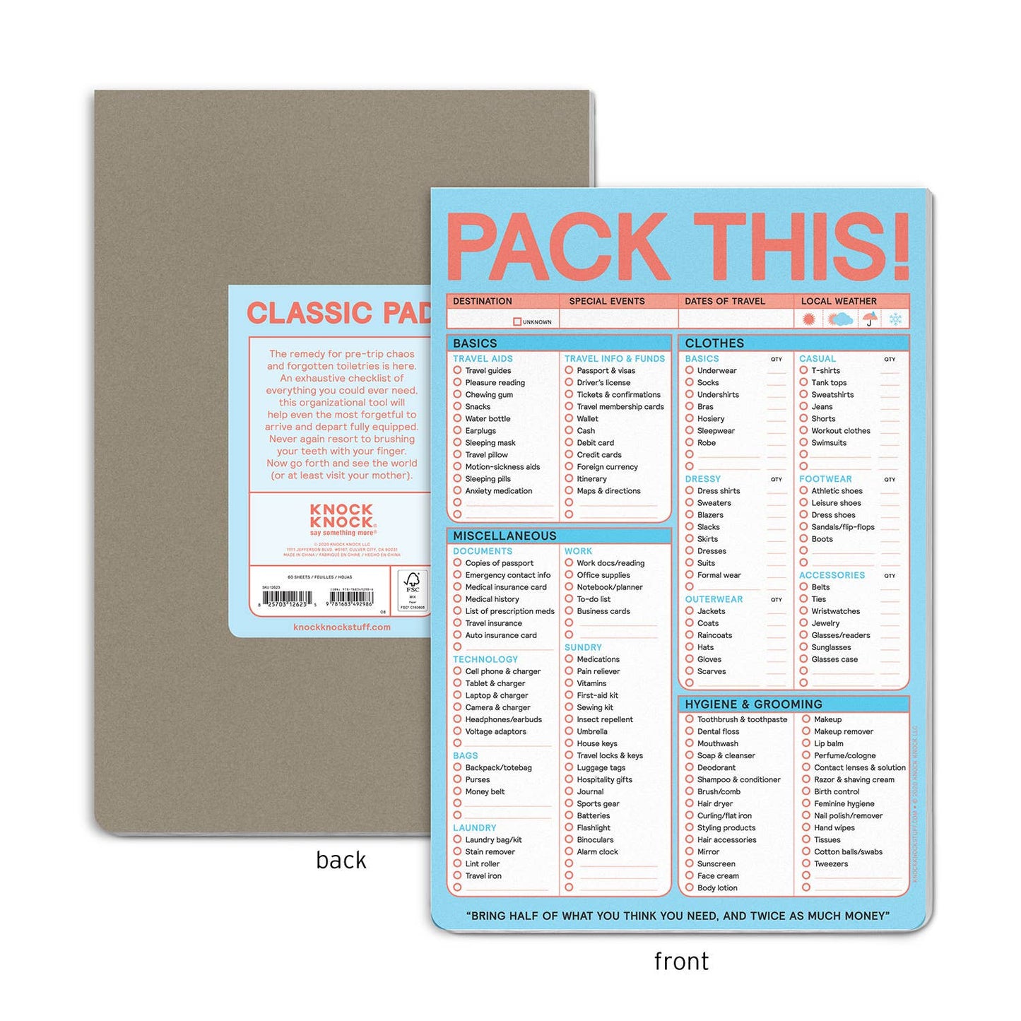 Pack This Pad