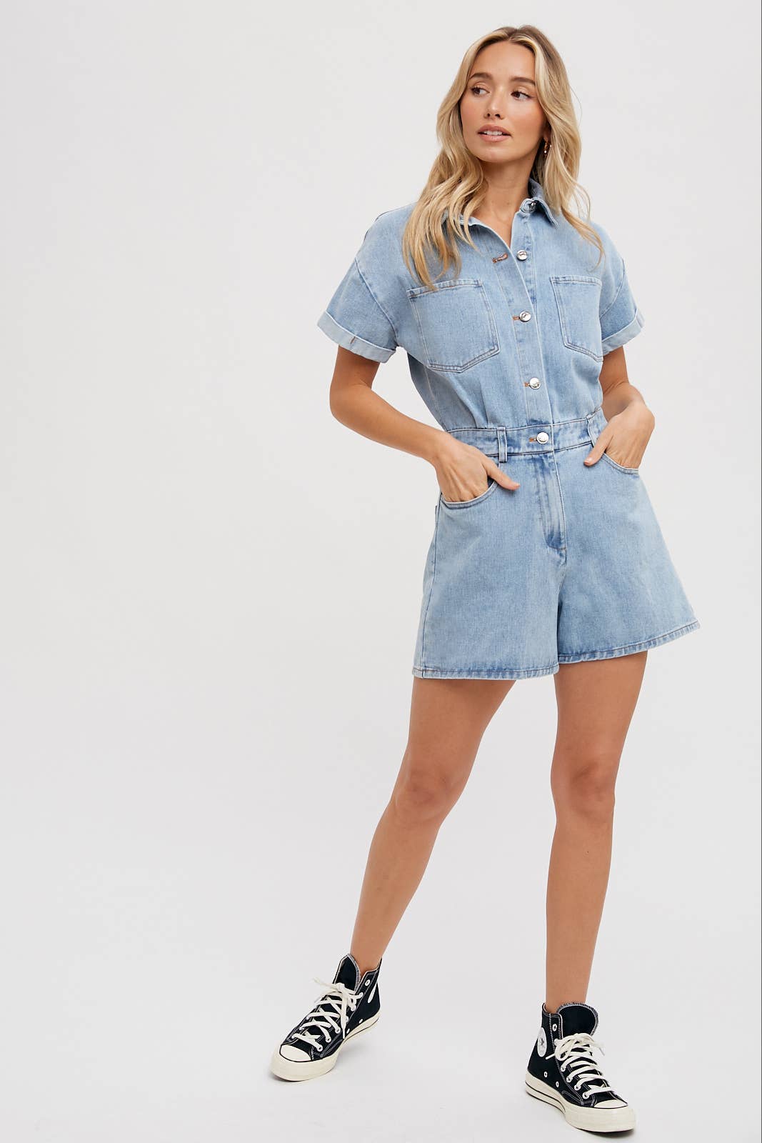 Denim Nights & Rodeo Lights Romper