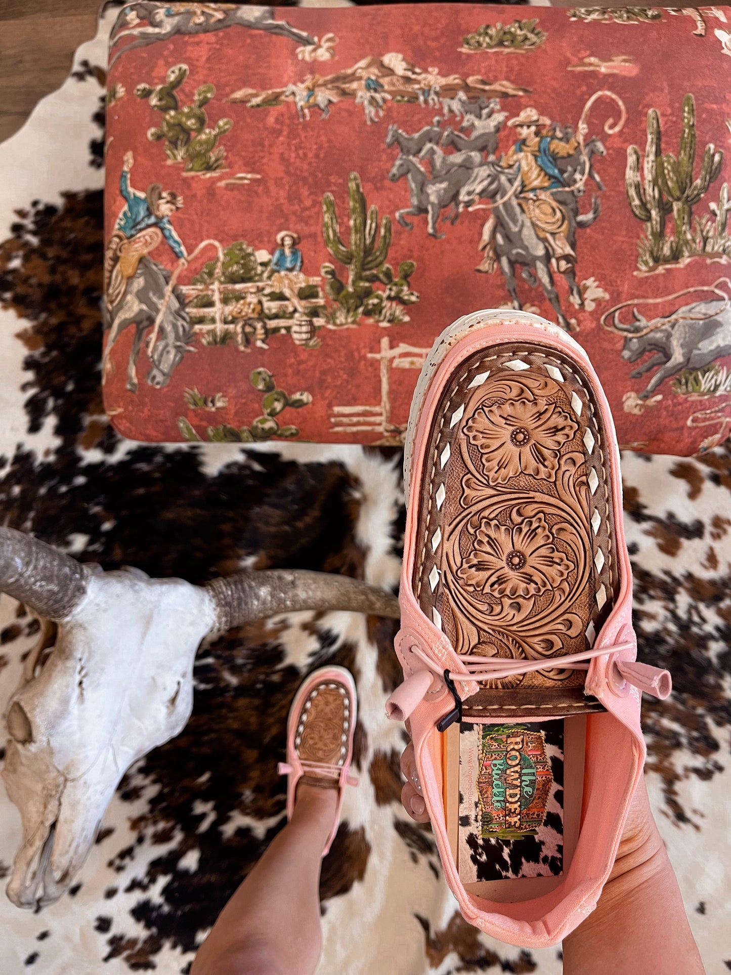 Tooled Leather Howdy Gals