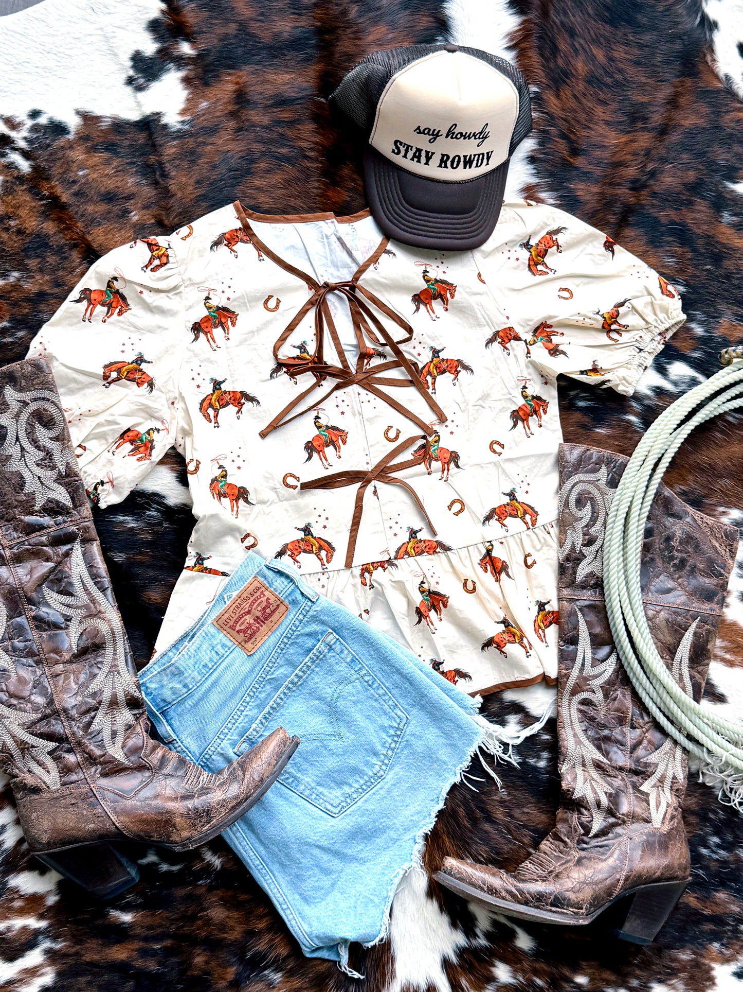 Western Cowboy Blouse