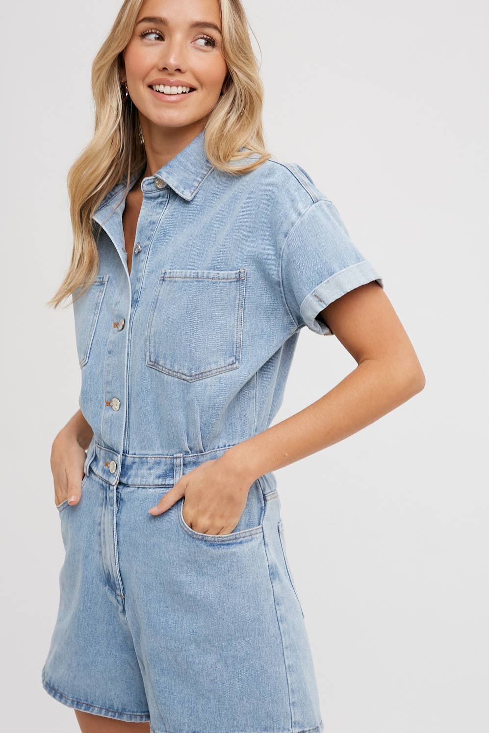 Denim Nights & Rodeo Lights Romper