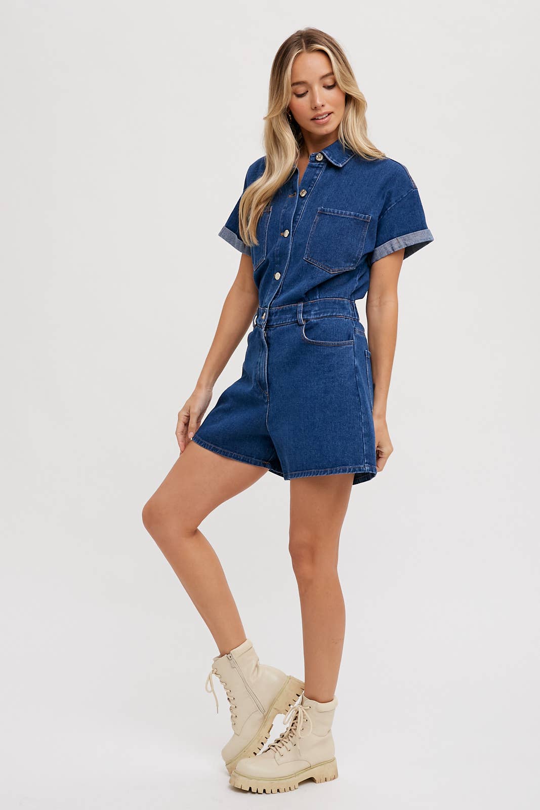 Denim Nights & Rodeo Lights Romper